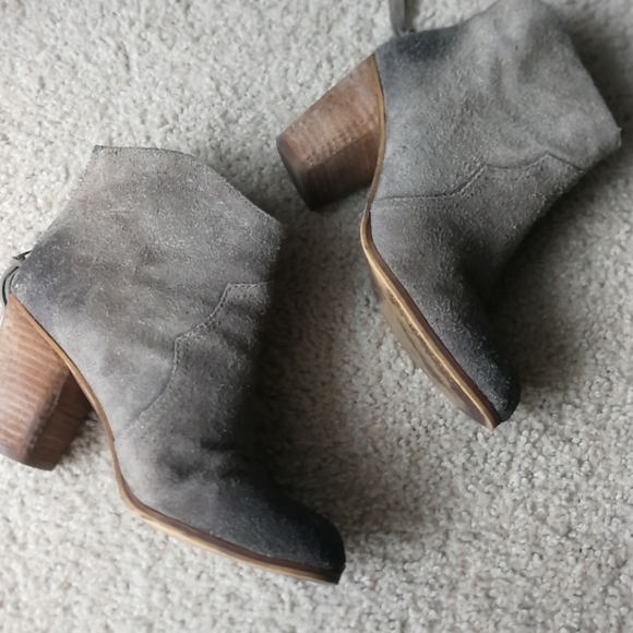 BP trolley suede ankle booties 6 - Picture 1 of 5